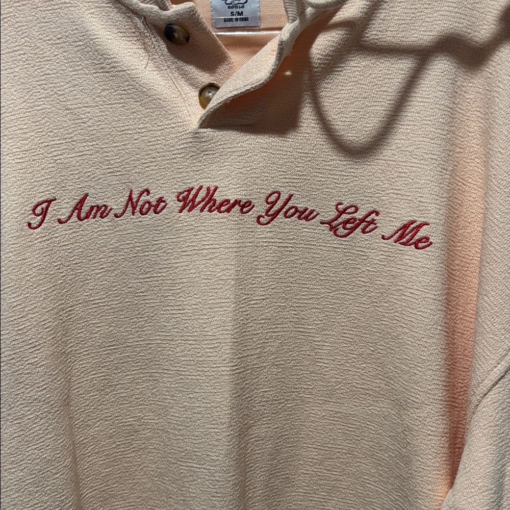 BOYS LIE “I am not where you left me” sweatshirt - Picture 4 of 7